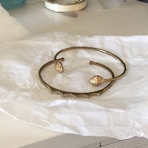 Delicate gold bracelets